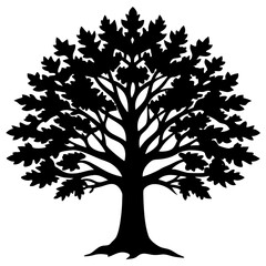 Obraz premium vector tree silhouette