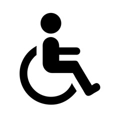 Handicap Wheelchair Vector Illustration