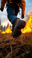 Bravery and Heroism of Wildland Firefighter