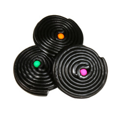 Licorice rolls / Transparent background