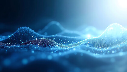Abstract Wavy Data Landscape
