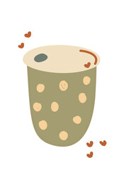 cup of coffee with chocolate