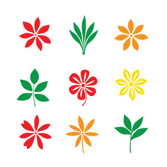 Beautiful romantic flower collection with roses, leaves, floral bouquets, flower compositions.Floral seamless pattern .