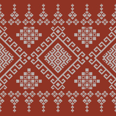 Simple and minimal style of weaving or embroidery patterns