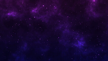 Purple and blue cosmic space with star particles background 4k starry field wallpaper backdrop