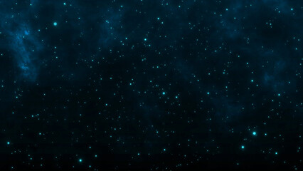 Teal blue starry space wallpaper background 4k cosmic space particles backdrop