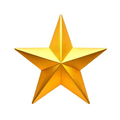 Obraz premium yellow star on white background