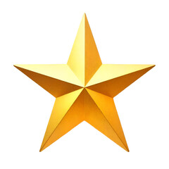 yellow star on white background