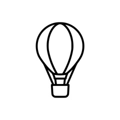 Fototapeta premium Adventure Awaits Hot Air Balloon Line Art Illustration