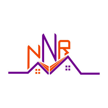 NNR Real State logo design, NNR simple and modern logo. NNR luxurious alphabet design