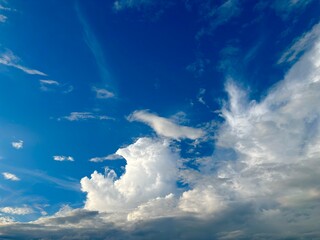 Obraz premium blue sky with clouds