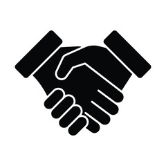 Business agreement handshake icon