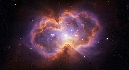 Cosmic Nebula A Stunning Celestial Image of Glowing Gas and Dust