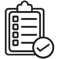 Checklist Icon, To-Do List, Task Management, Completed Tasks, Plan Organizer