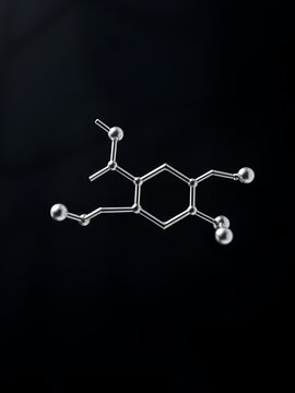 3d structure of 4-(Hydroxyphenyl)acetamide, used as an intermedi