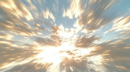 Time-lapse concept sky with fast-moving clouds and shifting light patterns in an open sky setting