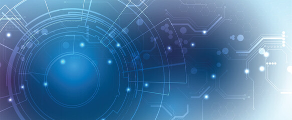 Obraz premium Abstract high technology and science background