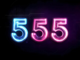Neon Triple Five: Glowing Number Sequence