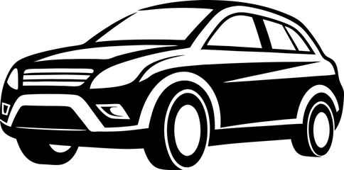 Beautiful crossover car. Vector illustration of a car. crossover car