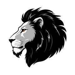 Fototapeta premium lion head silhouette