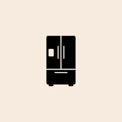 Smart Fridge icon flat vector design.