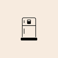 Smart Fridge icon flat vector design.