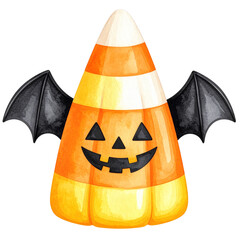 watercolor-style Halloween desserts, featuring cupcakes, donuts, candy, parfaits, Perfect for seasonal designs, stickers, scrapbooks, and party invitations. This charming set blends horror 