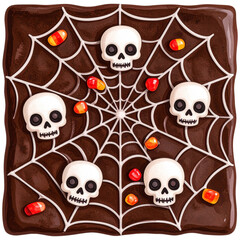 watercolor-style Halloween desserts, featuring cupcakes, donuts, candy, parfaits, Perfect for seasonal designs, stickers, scrapbooks, and party invitations. This charming set blends horror 