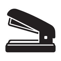 Stapler icon.Flat silhouette version.Symbol Set for Office and Workspace
