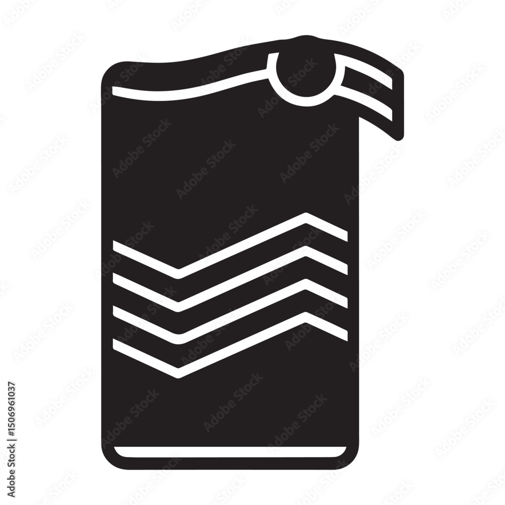 Poster towel icon vector basic design simple and modern concept graphic