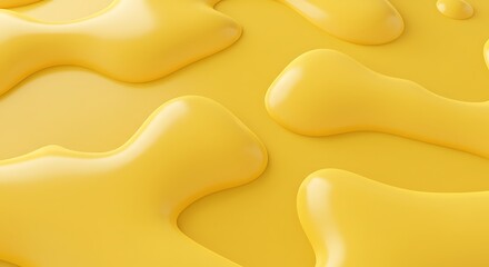 Liquid yellow soft flow design