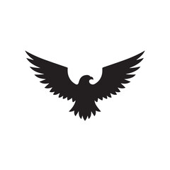 Fototapeta premium eagle logo vector Bold and clean eagle logo vector, with sharp lines and a strong silhouette 