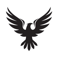 eagle logo vector Bold and clean eagle logo vector, with sharp lines and a strong silhouette 
