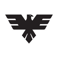 eagle logo vector Bold and clean eagle logo vector, with sharp lines and a strong silhouette 
