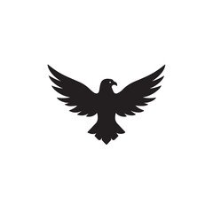 eagle logo vector Bold and clean eagle logo vector, with sharp lines and a strong silhouette 
