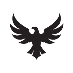 eagle logo vector Bold and clean eagle logo vector, with sharp lines and a strong silhouette 

