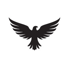 eagle logo vector Bold and clean eagle logo vector, with sharp lines and a strong silhouette 
