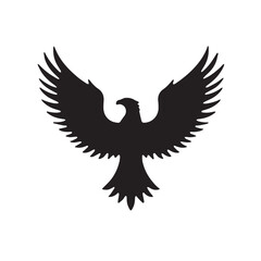 eagle logo vector Bold and clean eagle logo vector, with sharp lines and a strong silhouette 
