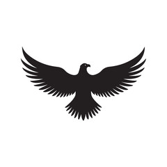 eagle logo vector Bold and clean eagle logo vector, with sharp lines and a strong silhouette 

