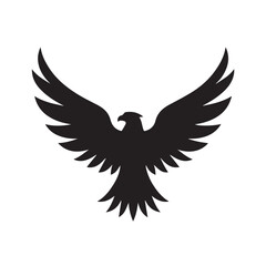 eagle logo vector Bold and clean eagle logo vector, with sharp lines and a strong silhouette 
