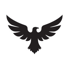eagle logo vector Bold and clean eagle logo vector, with sharp lines and a strong silhouette 
