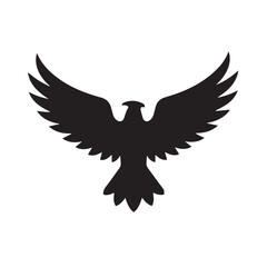 eagle logo vector Bold and clean eagle logo vector, with sharp lines and a strong silhouette 
