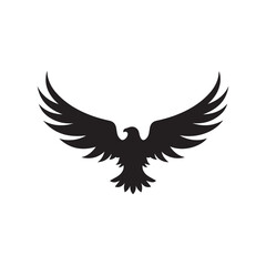eagle logo vector Bold and clean eagle logo vector, with sharp lines and a strong silhouette 
