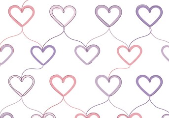 Charming Hearts Pattern: Seamless Romantic Design for Textiles & Backgrounds