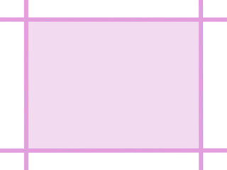 ピンクのラインのシンプル枠・背景付きフレーム素材（装飾・レイアウト用）