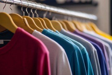 Fototapeta premium T-shirts on Hangers