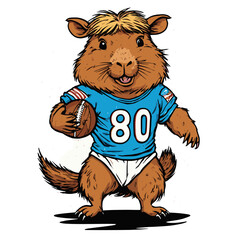 Obraz premium capybara cute art vector