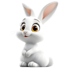 Adorable 3D Bunny Illustration