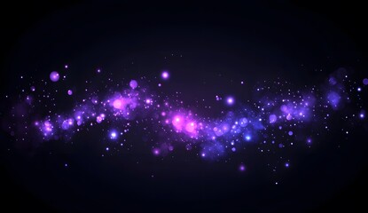 Blue and purple light streaks on a dark background presentation design.