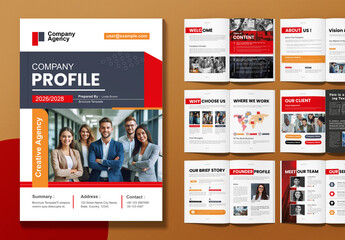 Colorful Company Profile Template Layout
